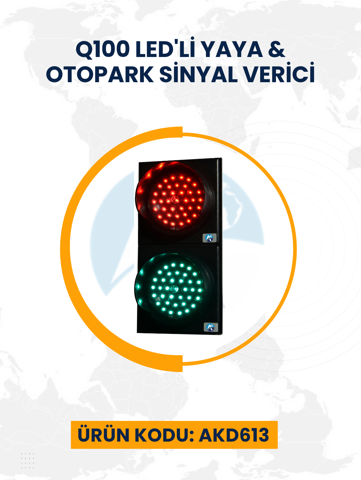 Q100 LED'li Yaya & Otopark Sinyal Verici